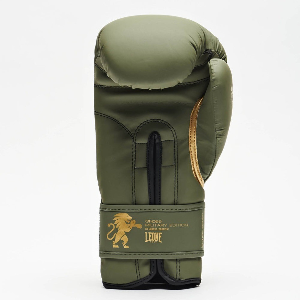 Боксерські рукавиці GN059G MILITARY EDITION Leone GN059G_Green_14oz 14 унцій (капа в комплекті)