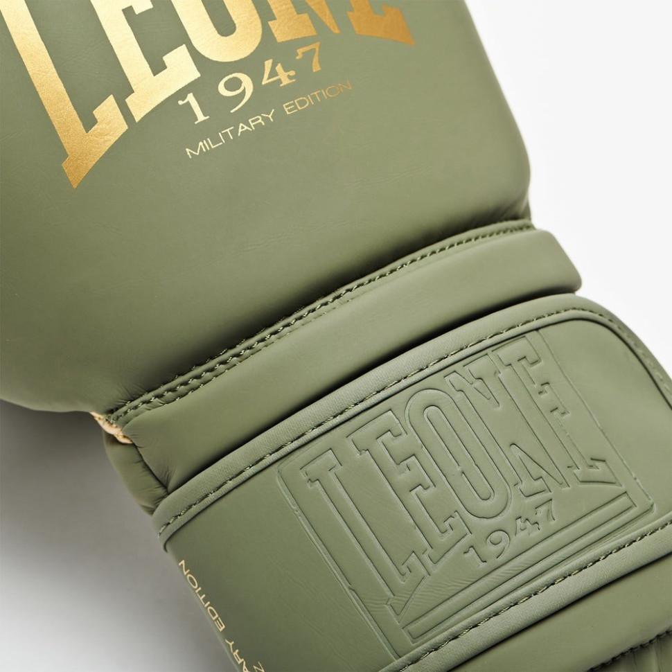 Боксерські рукавиці GN059G MILITARY EDITION Leone GN059G_Green_14oz 14 унцій (капа в комплекті)