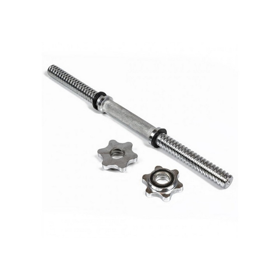 Гантельный гриф EasyFit EF-8048, 45 см, Ø 25 мм, хромированный