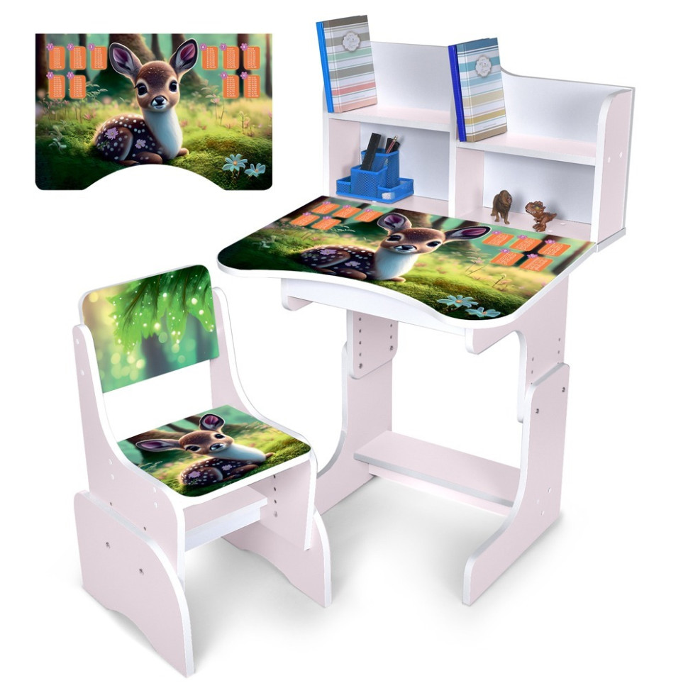 Дитяча Парта Bambi N 2071-3-7 білий, зі стільчиком