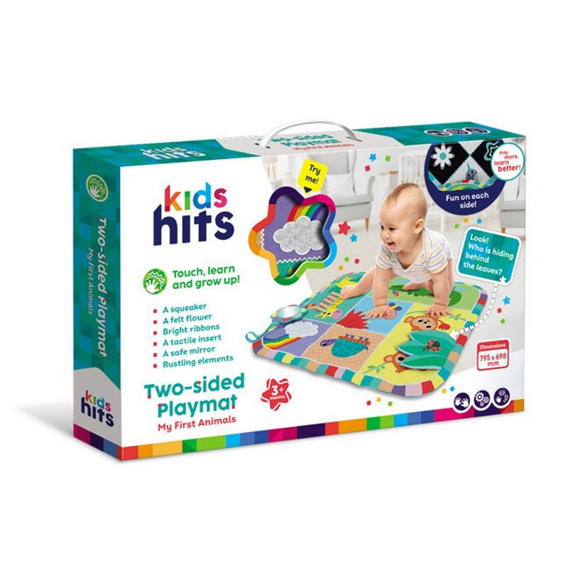 Килимок для малюків Kids Hits KH06/005 тактильні елементи, дзеркало, яскраві стрічки