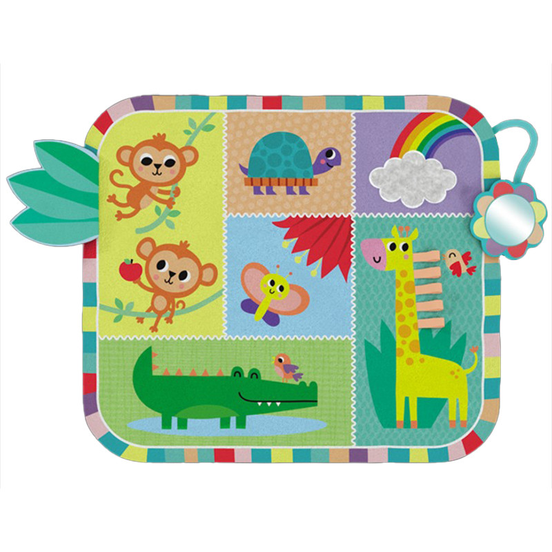 Килимок для малюків Kids Hits KH06/005 тактильні елементи, дзеркало, яскраві стрічки