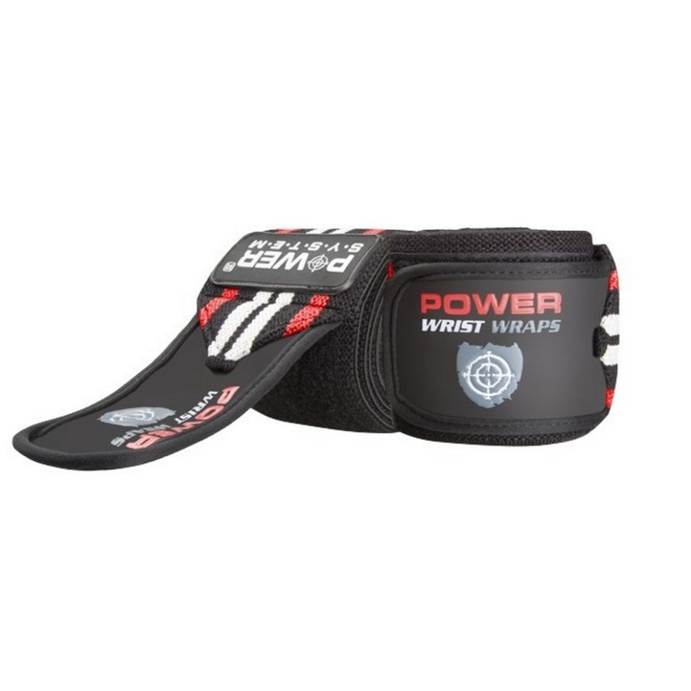 Кистьові бинти Wrist Wraps Power System PS-3500_Red-Black