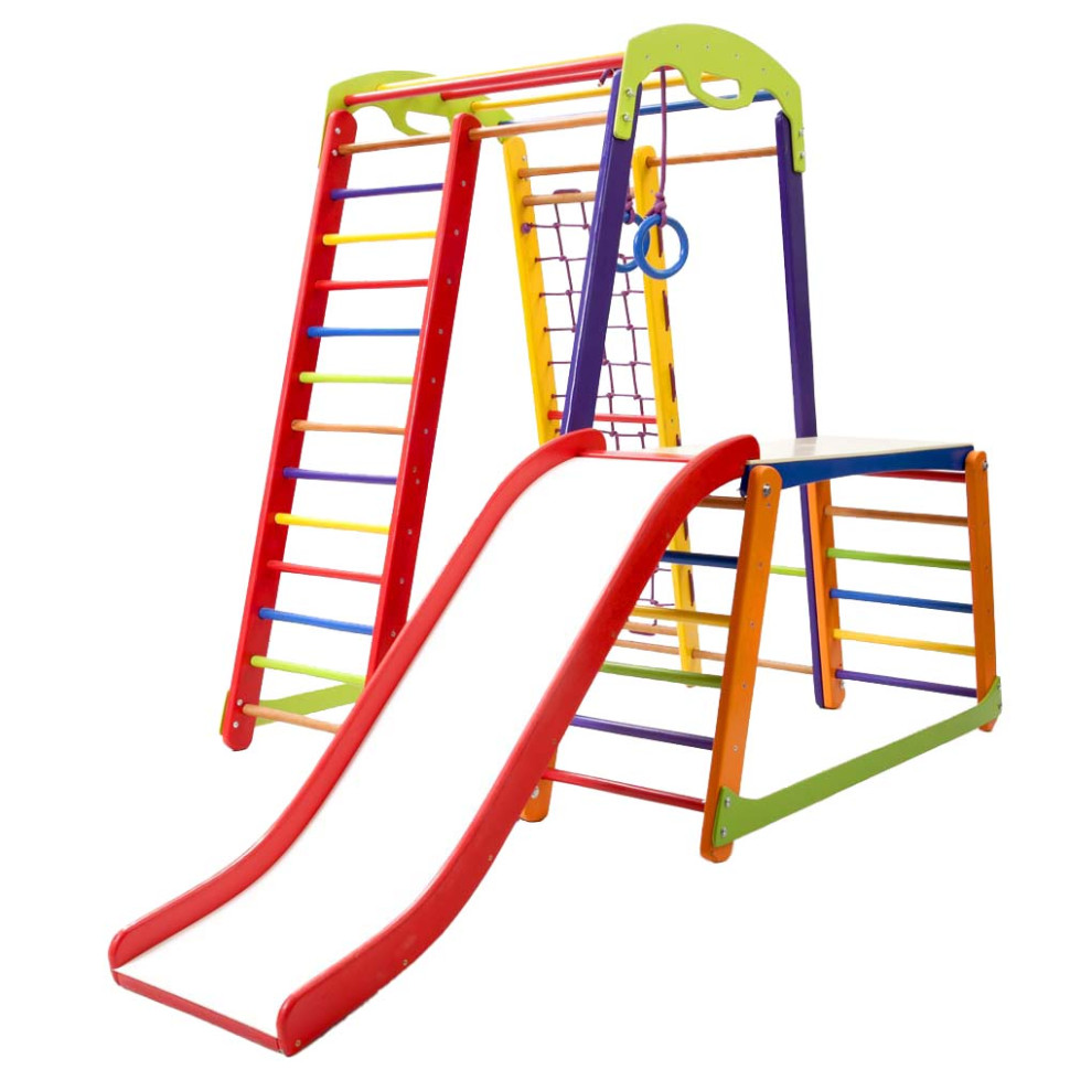 Дитячий спортивний куточок SportBaby Крихітка - 1 Plus 1-1 з гладіаторською сіткою