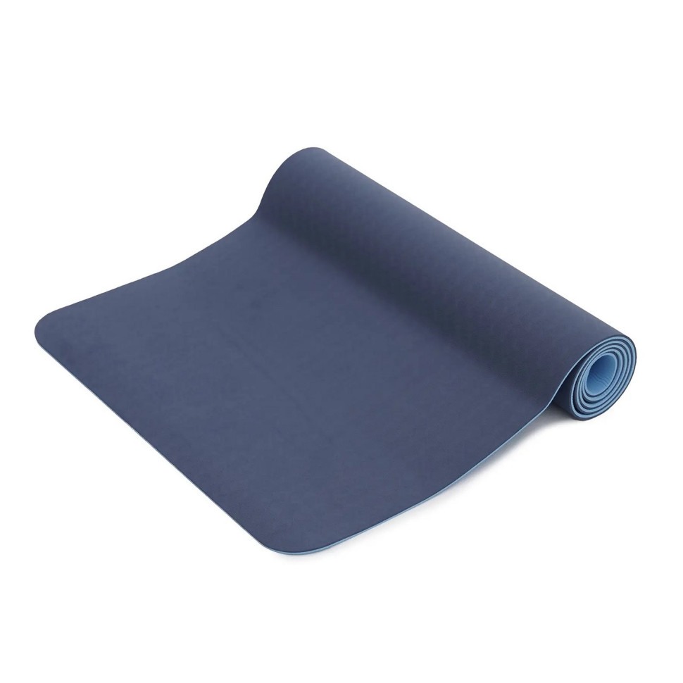 Коврик (мат) спортивный для йоги и фитнеса SportVida SV-EZ0053 TPE 183 x 61 x 0.4 см, Blue/Sky