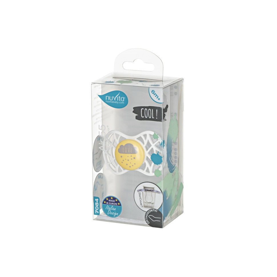 Пустышка Nuvita 7084 Air55 Cool ортодонтическая 6m+ 