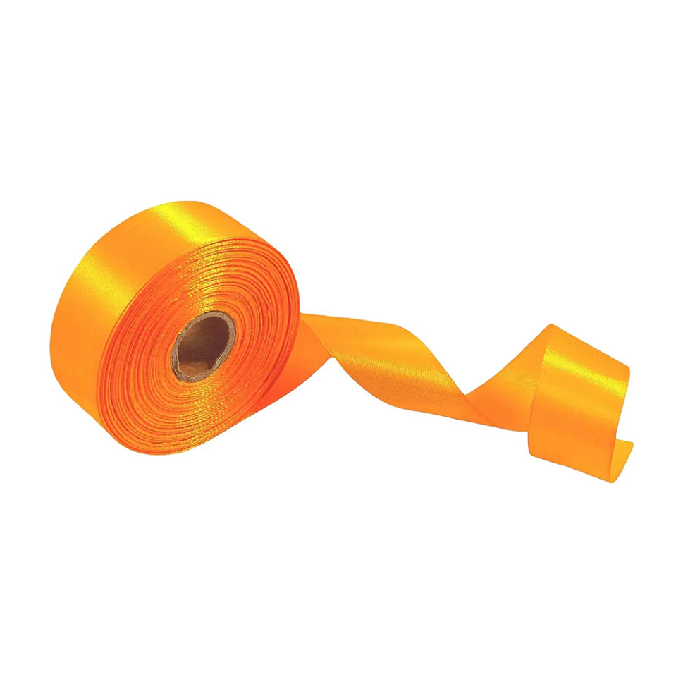 Атласная лента для рукоделия Bambi АБ-341, 2,5 см x 23 м, Оранжевый