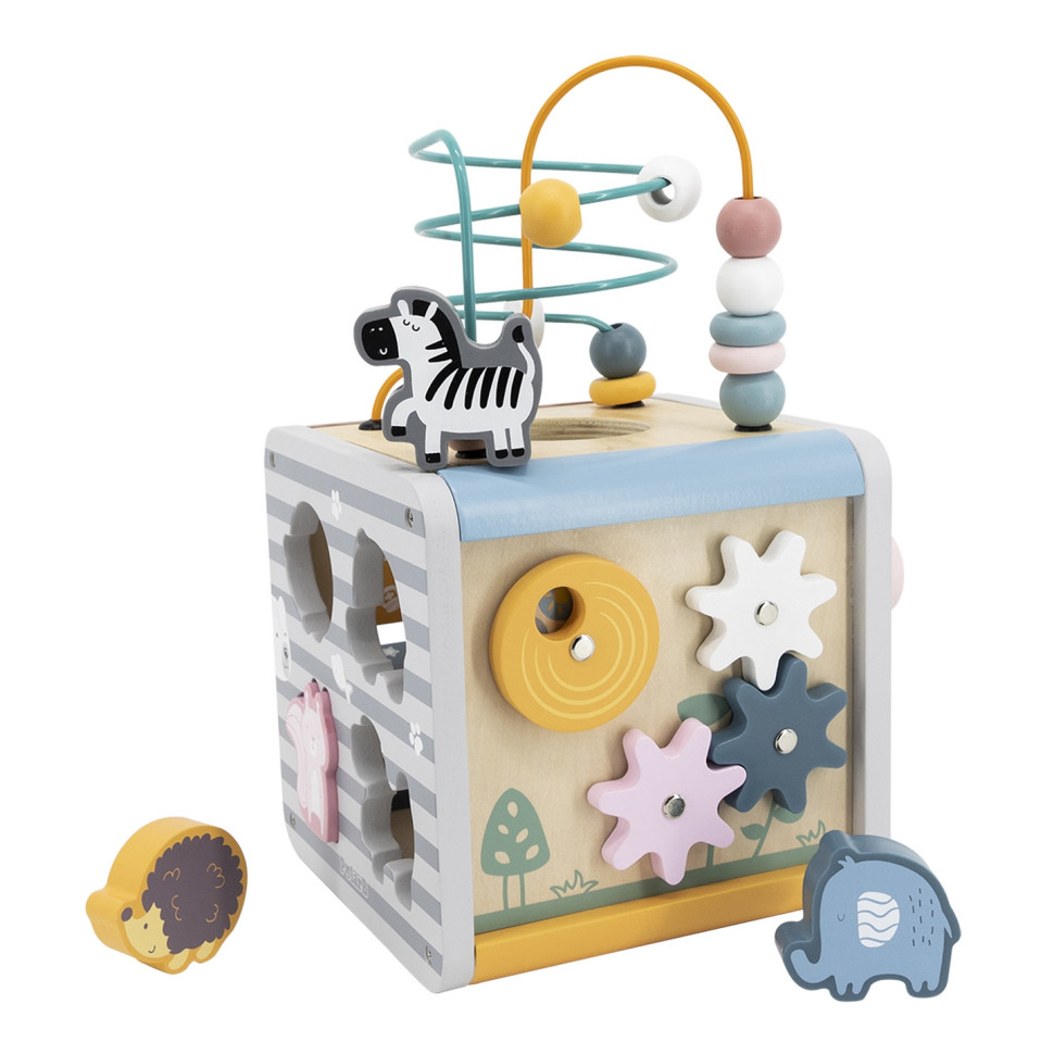 Бізікуб 5 в 1 Viga Toys PolarB 44030 дерев'яний