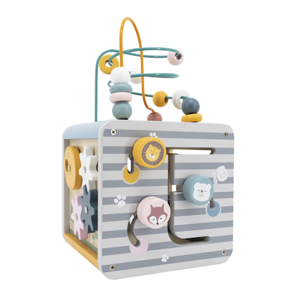 Бізікуб 5 в 1 Viga Toys PolarB 44030 дерев'яний