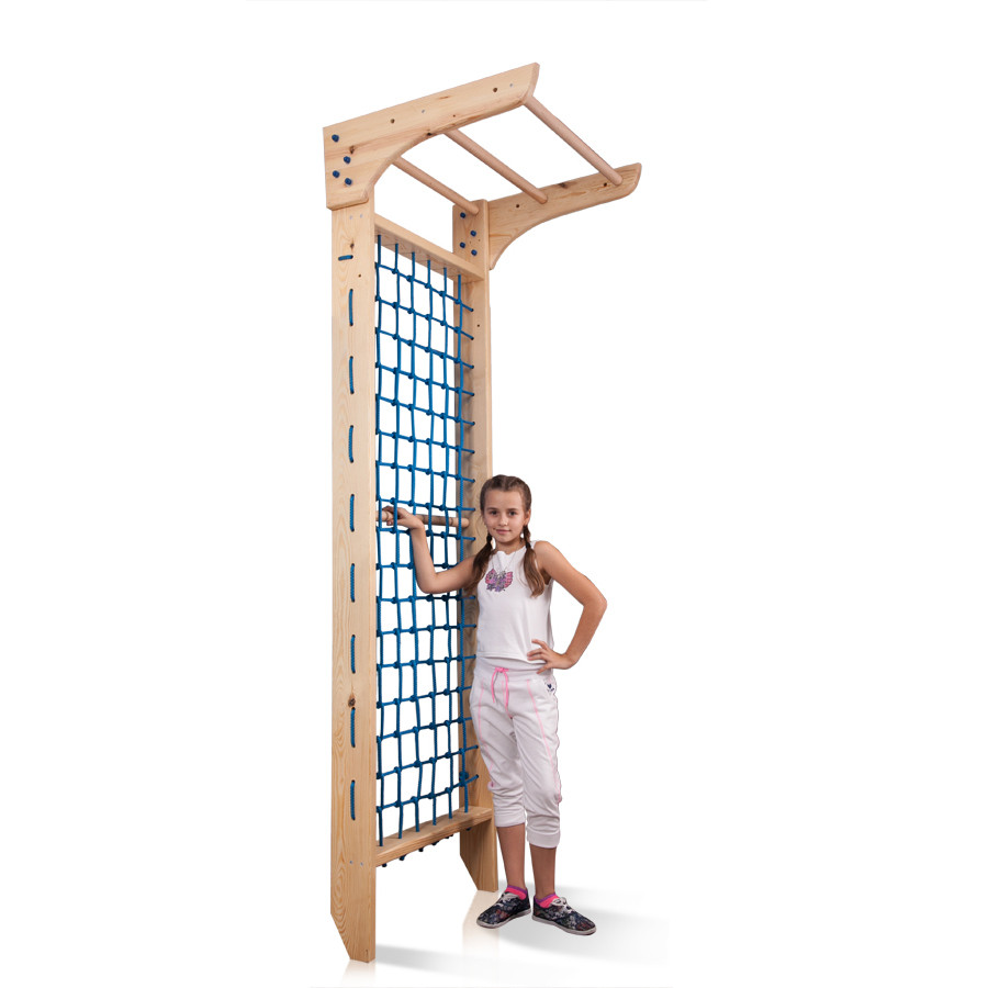 Гладиаторская сетка SportBaby Kinder 7- 240 c турником 