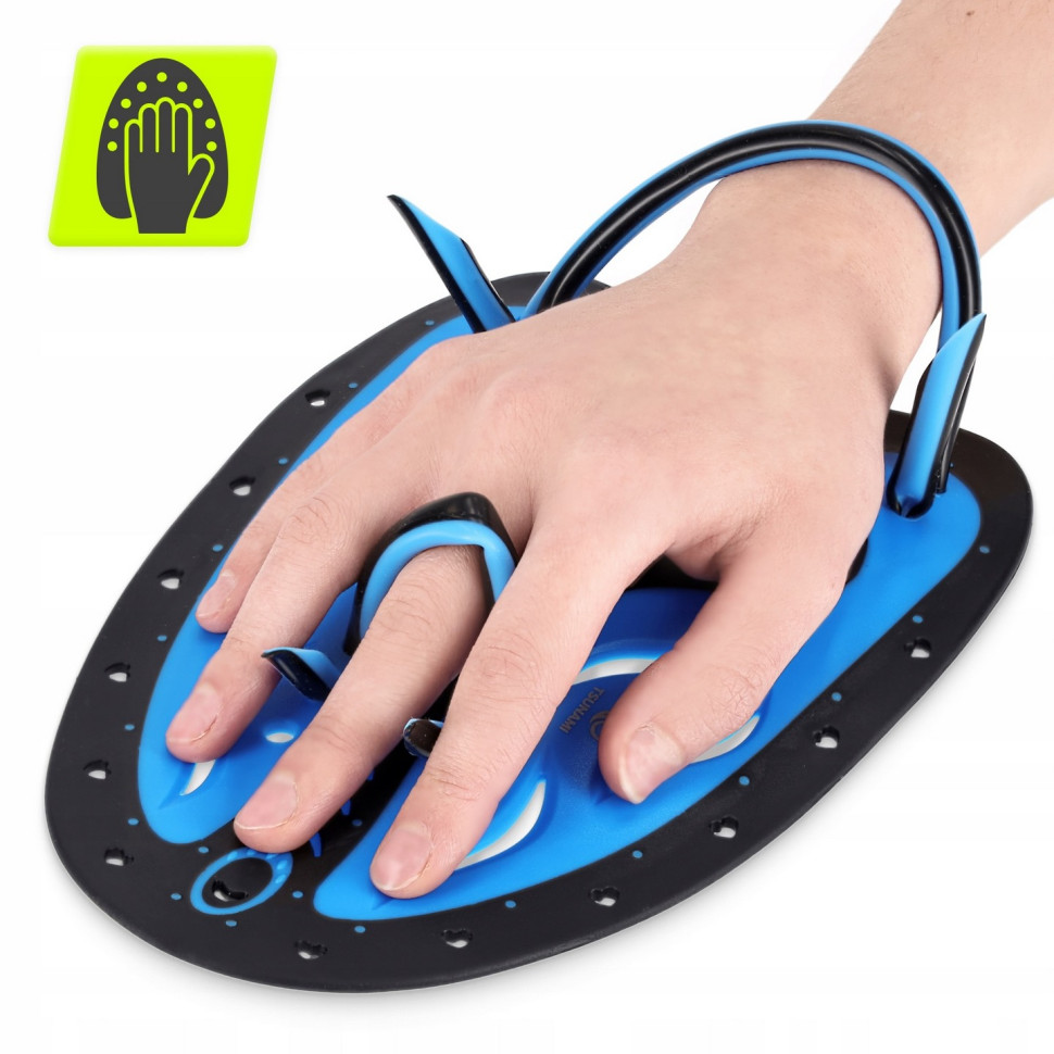 Лопатки для плавання в басейні Swimming Paddles TSUNAMI P-5905973405355, 2 шт