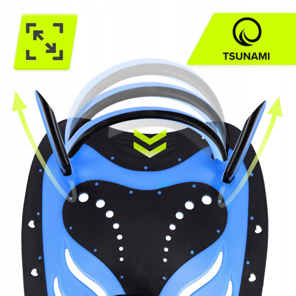 Лопатки для плавання в басейні Swimming Paddles TSUNAMI P-5905973405355, 2 шт
