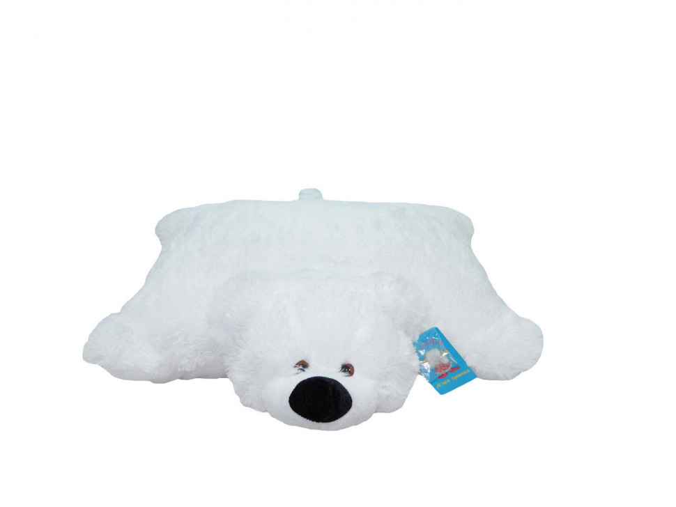 Мягкая игрушка-подушка Alina Toys мишка 55 см белый 5784782ALN