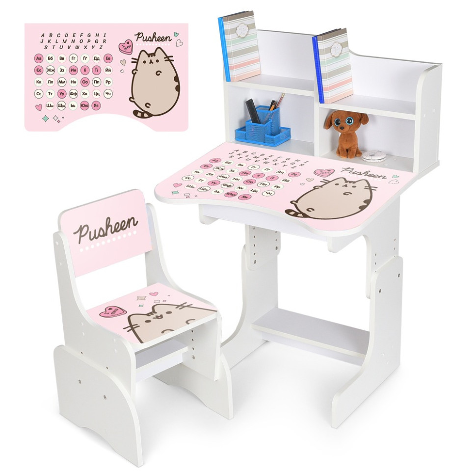 Дитяча Парта Bambi N 2071-17-1A, дерево, зі стільчиком