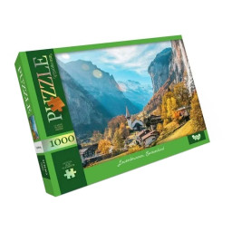 Пазл классический "Lauterbrunnen, Switzerland" Danko Toys C1000-12-07, 1000 элементов