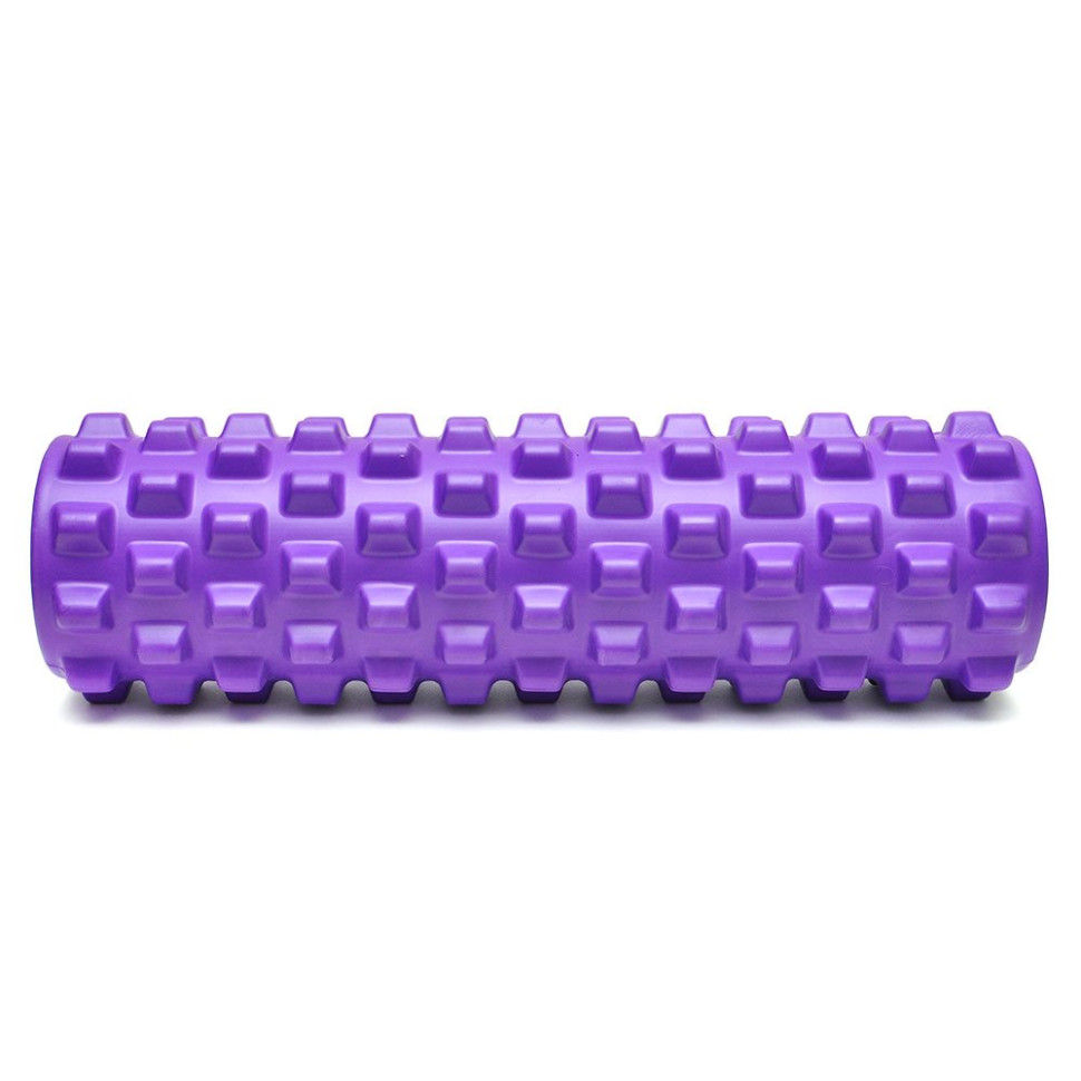 Ролер для йоги та пілатесу Grid Bubble Roller Gemini Sport G0010-PUR 45х14 см