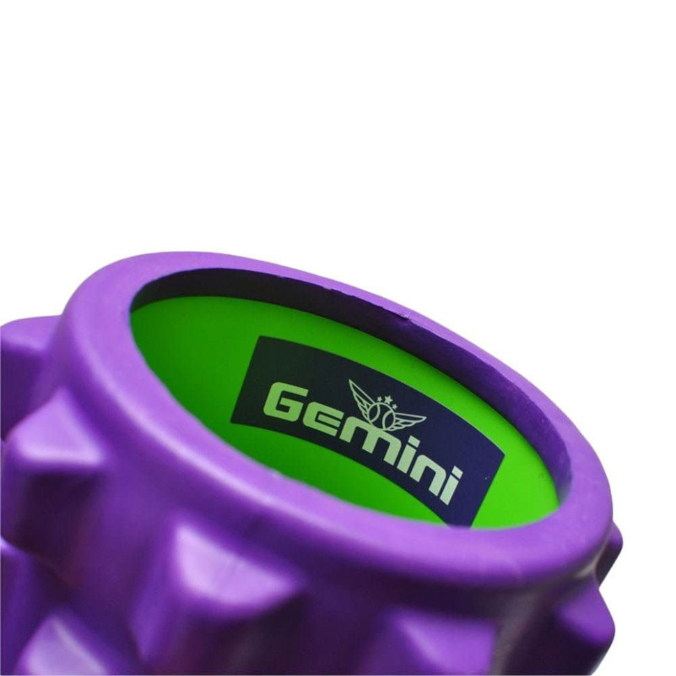 Ролер для йоги та пілатесу Grid Bubble Roller Gemini Sport G0010-PUR 45х14 см