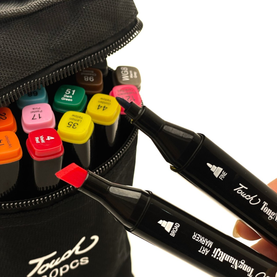 Набір перманентних маркерів на спиртовій основі Bambi MPTT30, 30 шт.