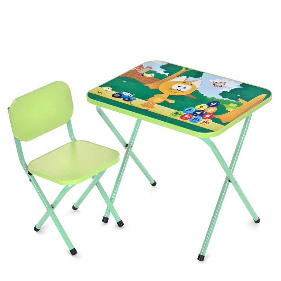 Детский столик складной со стульчиком Bambi M 5968-5 зеленый