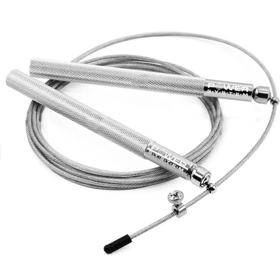 Швидкісна скакалка Ultra Jump Rope Power System PS-4064_Silver