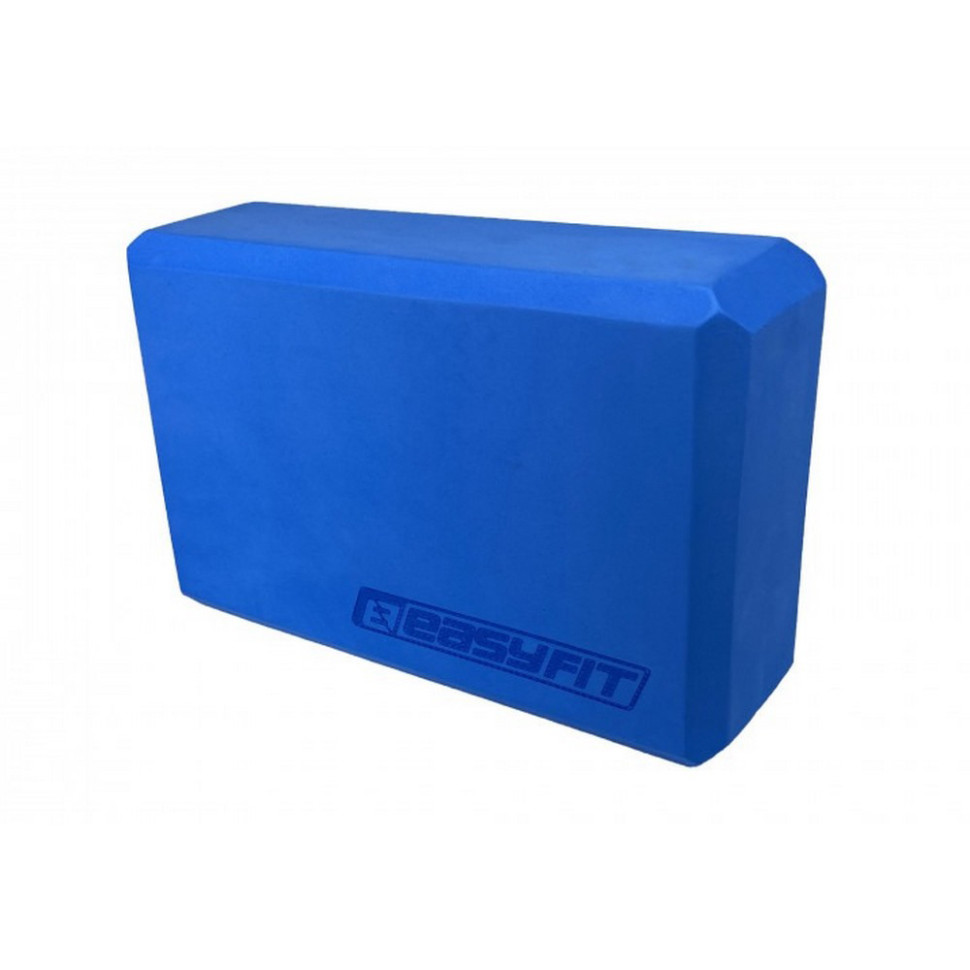 Блок для йоги EasyFit EF-1818-Bl, EVA, Синий
