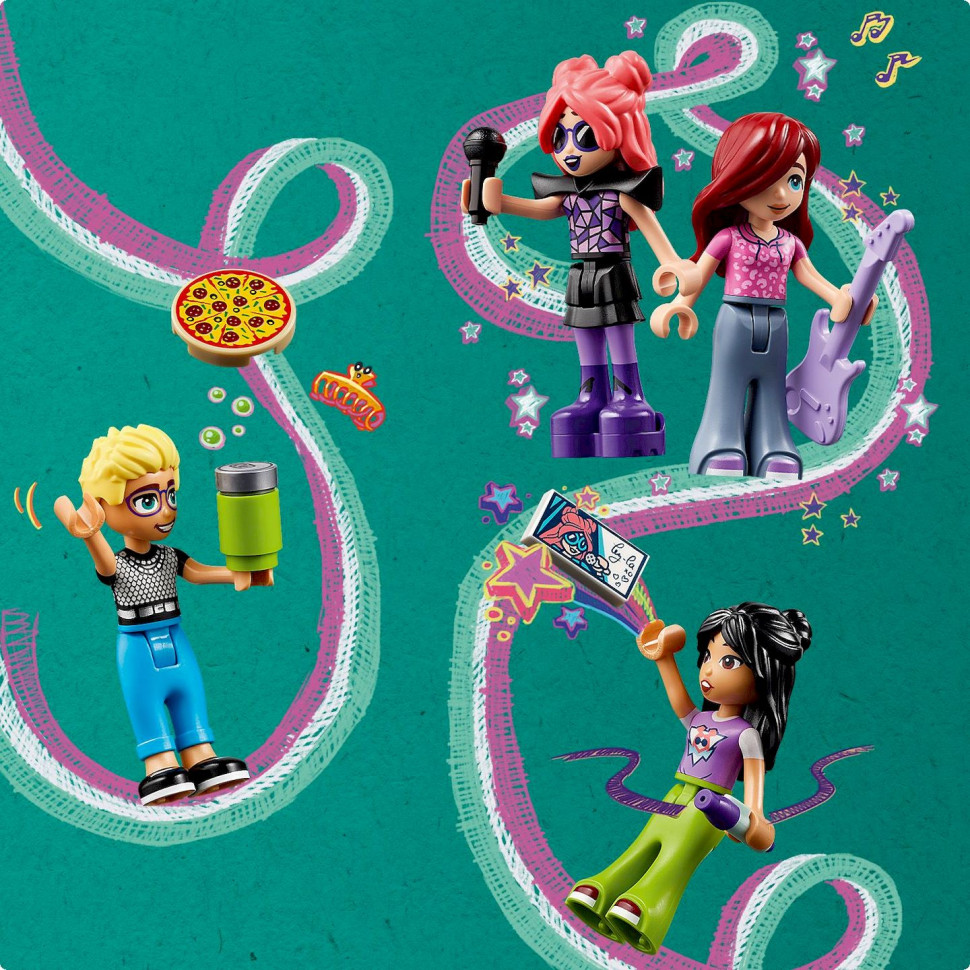 Конструктор Автобус для музыкального тура LEGO Friends 42619, 845 деталей 