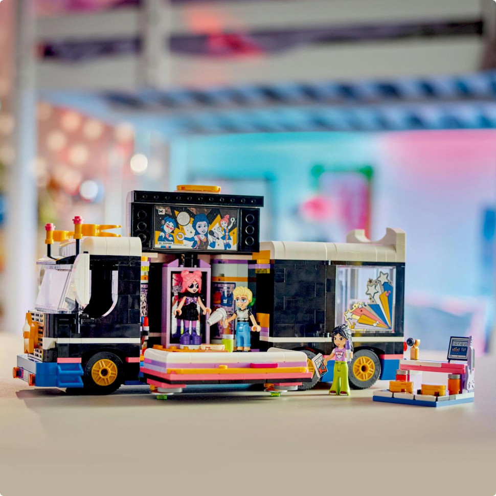 Конструктор Автобус для музыкального тура LEGO Friends 42619, 845 деталей 
