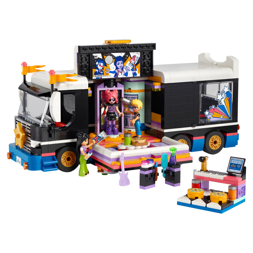 Конструктор Автобус для музыкального тура LEGO Friends 42619, 845 деталей 