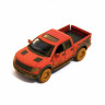 Машинка пікап Ford F-150 SVT Raptor-Supercrew Muddy Kinsmart KT5365WY інерційна, 1:46