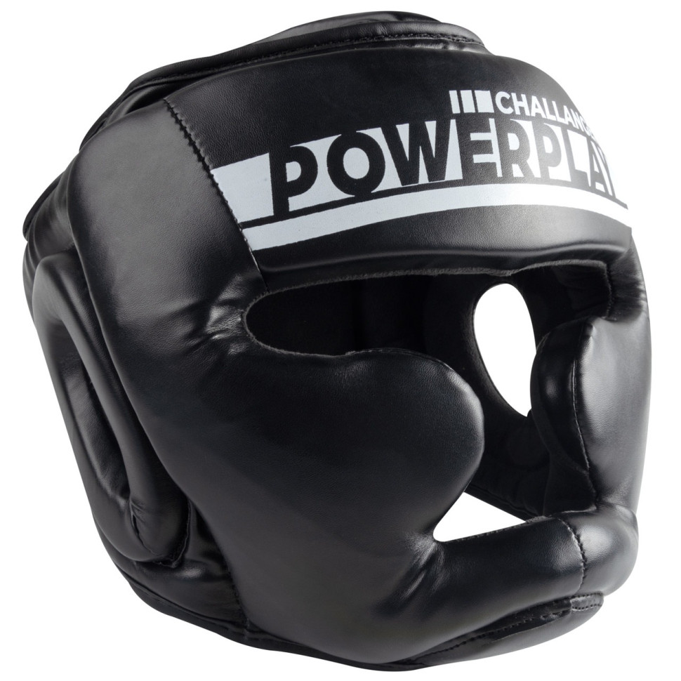 Боксерский шлем тренировочный 3048 PowerPlay PP_3048_XL_Bl/White, Черно-Белый, XL