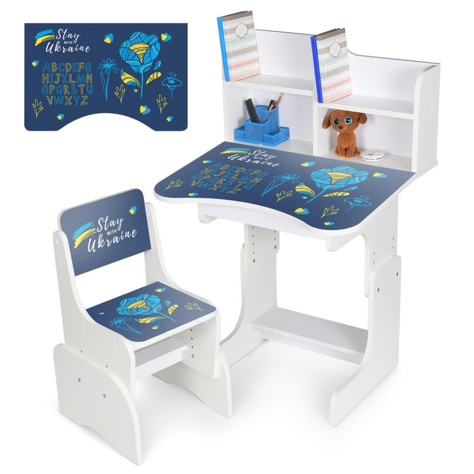 Дитяча Парта Bambi N 2071-4-1 білий, зі стільчиком