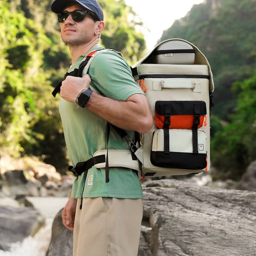 Акумуляторний холодильник-рюкзак Litheli U20HW05-0U101 живлення від павербанка 16 л