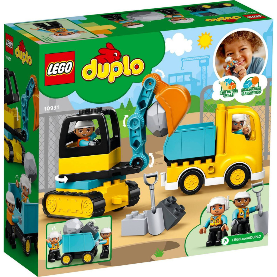 Конструктор LEGO DUPLO Грузовик и гусеничный экскаватор 10931