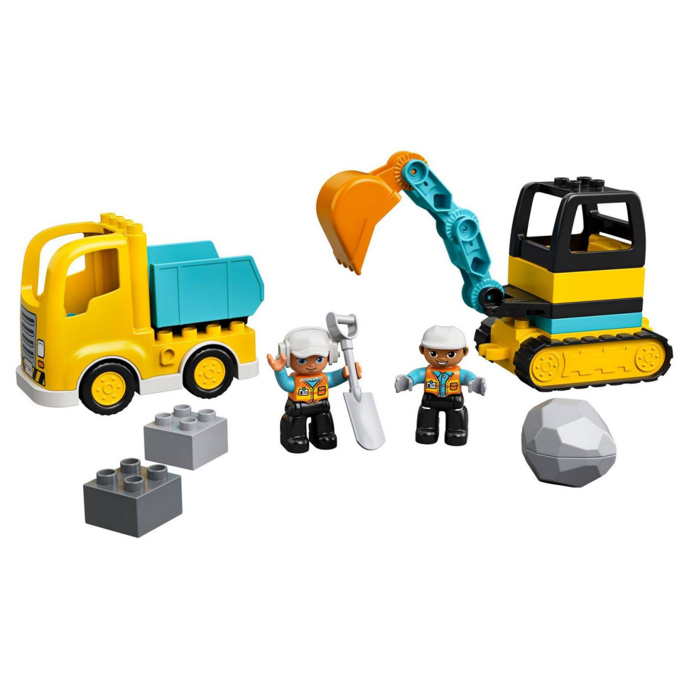 Конструктор LEGO DUPLO Грузовик и гусеничный экскаватор 10931