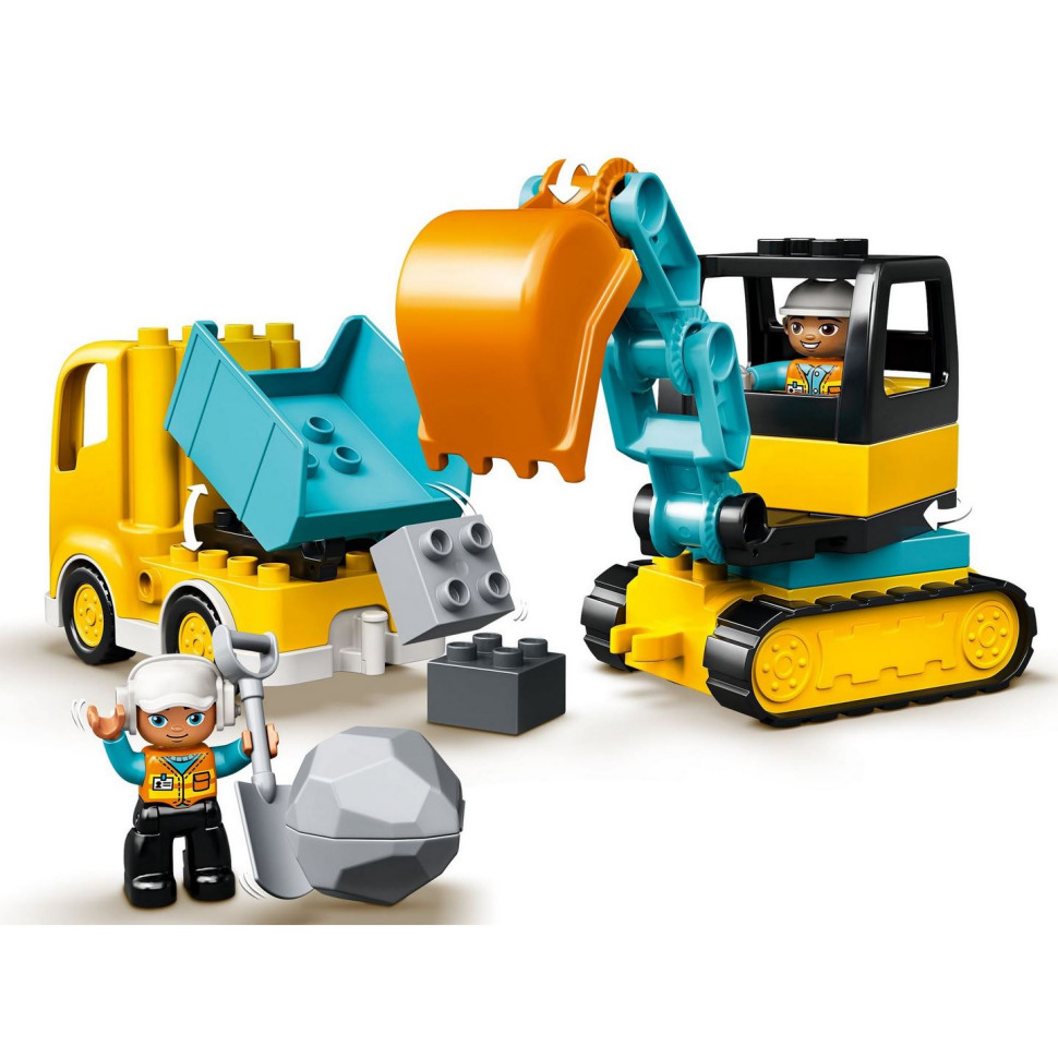 Конструктор LEGO DUPLO Грузовик и гусеничный экскаватор 10931