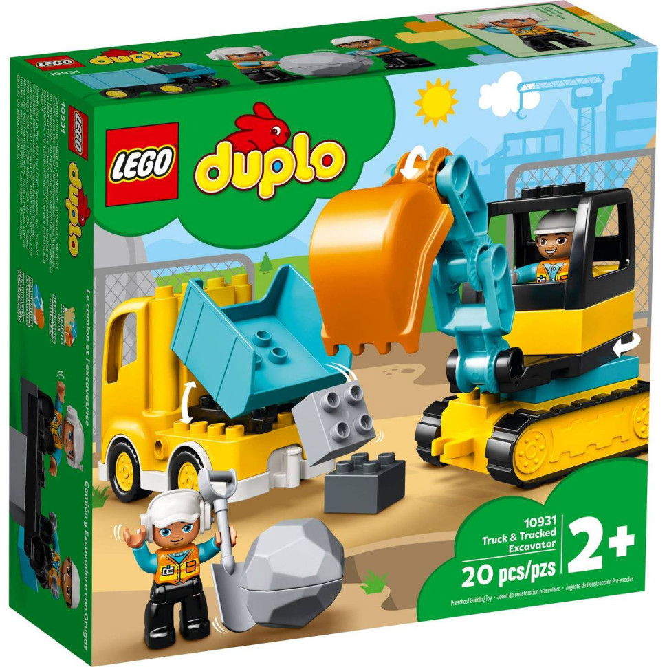 Конструктор LEGO DUPLO Грузовик и гусеничный экскаватор 10931