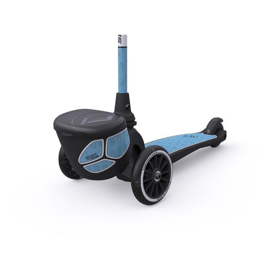 Самокат Highwaykick-2 Scoot and Ride SR-210201-STEEL, со светящимися колесами, стальной