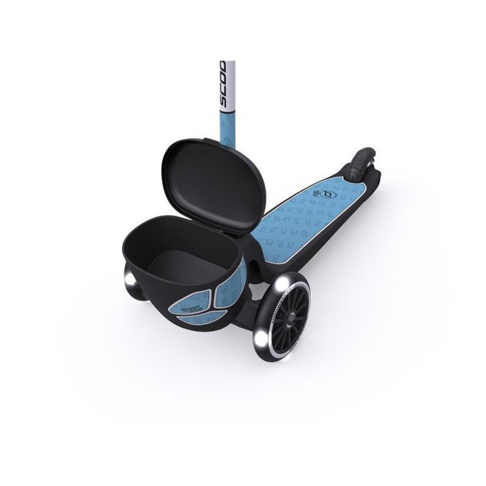 Самокат Highwaykick-2 Scoot and Ride SR-210201-STEEL, со светящимися колесами, стальной