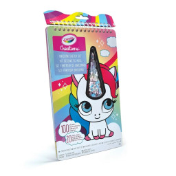 Набір для творчості розмальовка "Єдиноріг" Crayola 04-1174, 20 сторінок та наклейки