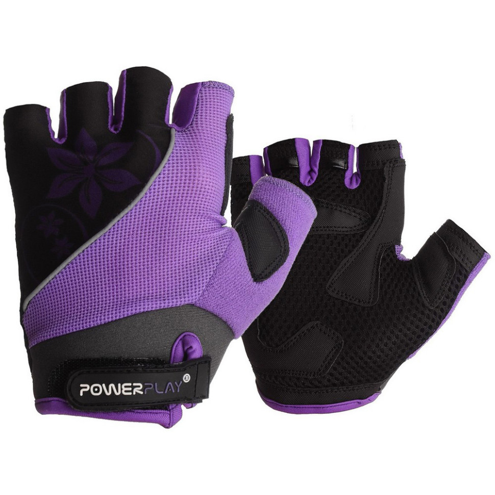 Велоперчатки женские PowerPlay 5281D_XS_Purple, XS