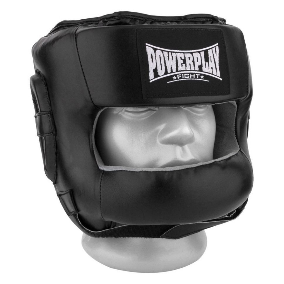Боксерский шлем тренировочный PowerPlay PP_3067_M_Black, Черный, M