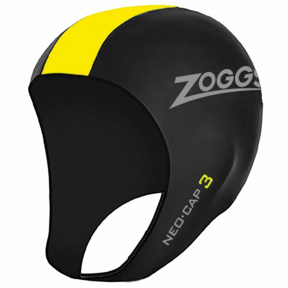 Шапка для триатлона Neo Cap Zoggs 464044.BKYL.L/XL, черно-желтая, L/XL