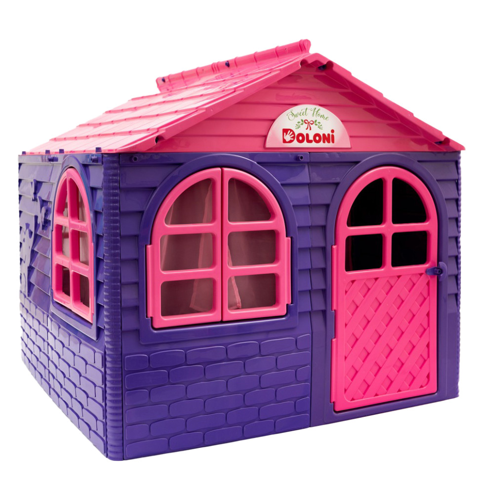 Дитячий ігровий Будиночок з шторками DOLONI TOYS 02550/1 пластик, 129х129х120 см