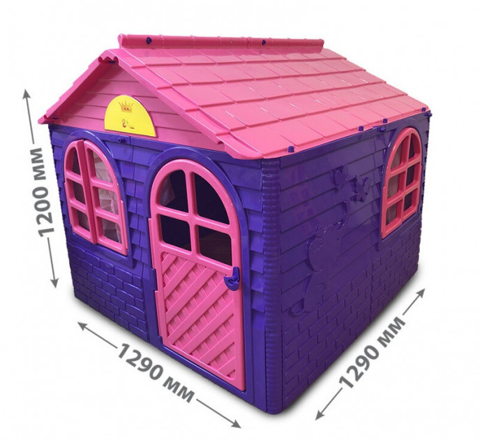 Дитячий ігровий Будиночок з шторками DOLONI TOYS 02550/1 пластик, 129х129х120 см