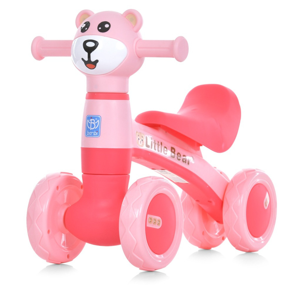 Дитяча каталка-толокар Bambi M 5762-3 рожевий, до 30 кг