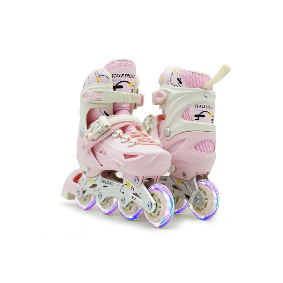 Детские раздвижные ролики LF 605 Scale Sports 928990009 Pink, размер 39-42