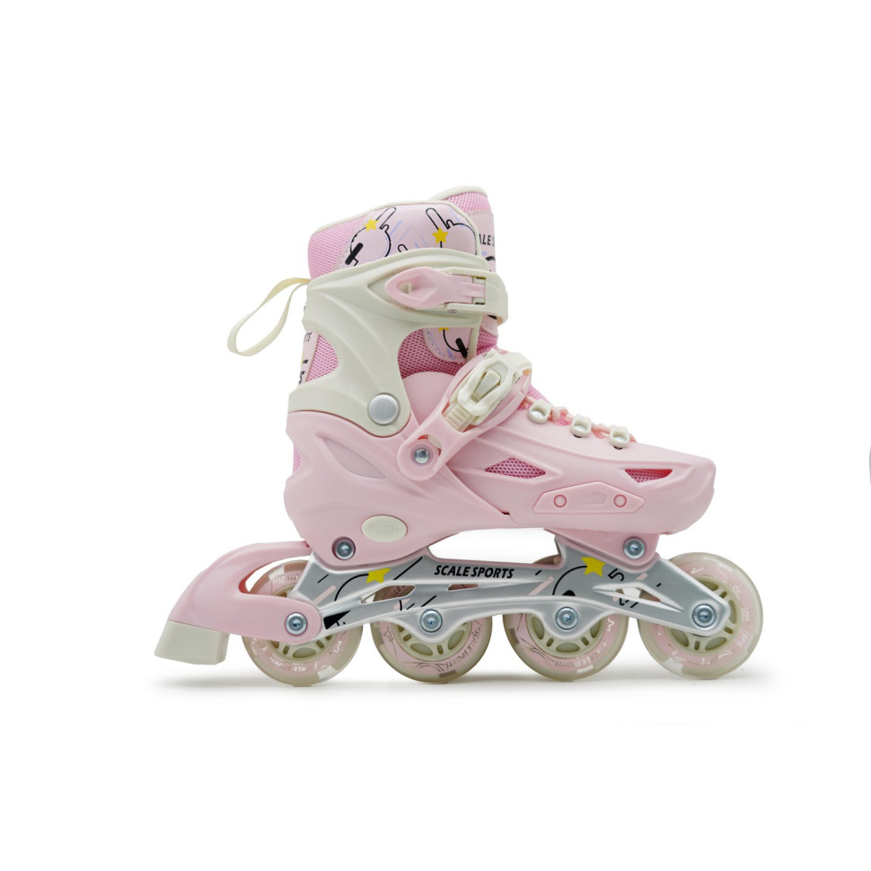 Детские раздвижные ролики LF 605 Scale Sports 928990009 Pink, размер 39-42