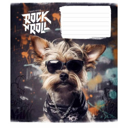 Зошит учнівський "Rock star" Школярик 012-3277L-3 в лінію, 12 аркушів 