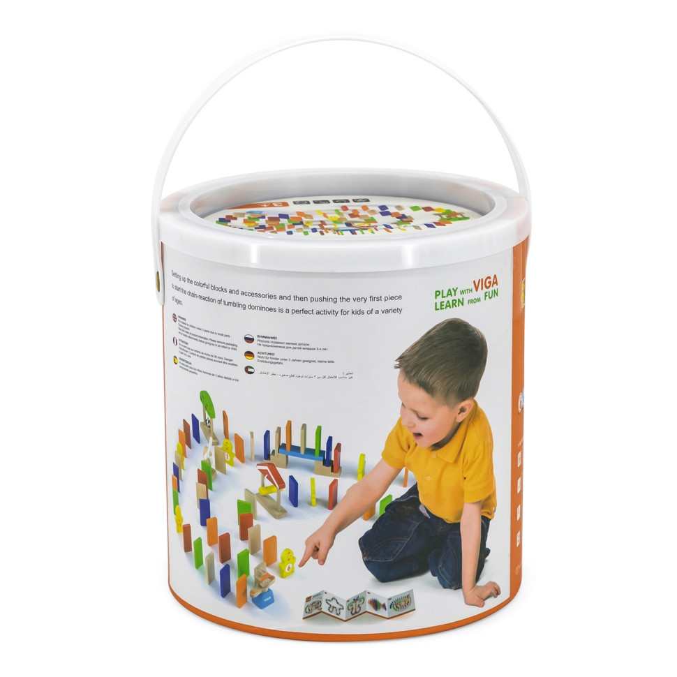 Ігровий набір Доміно Viga Toys 51620, 116 елементів