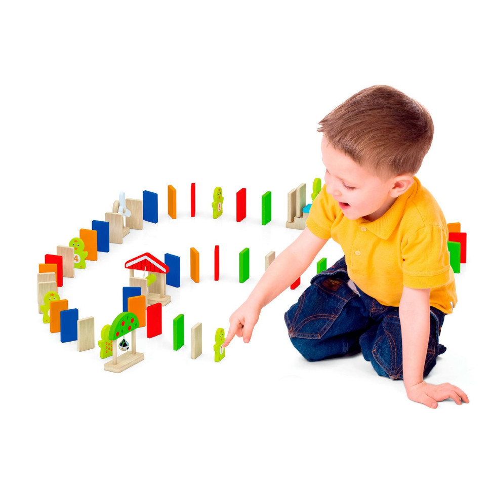 Ігровий набір Доміно Viga Toys 51620, 116 елементів